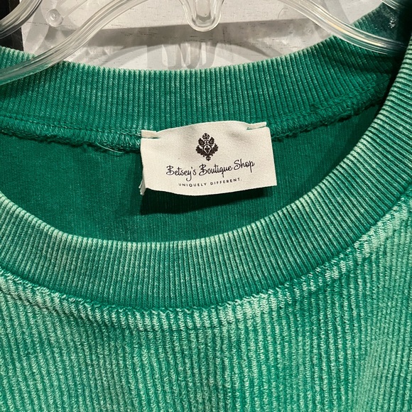 Sweatshirt women’s green sweater - Picture 4 of 5